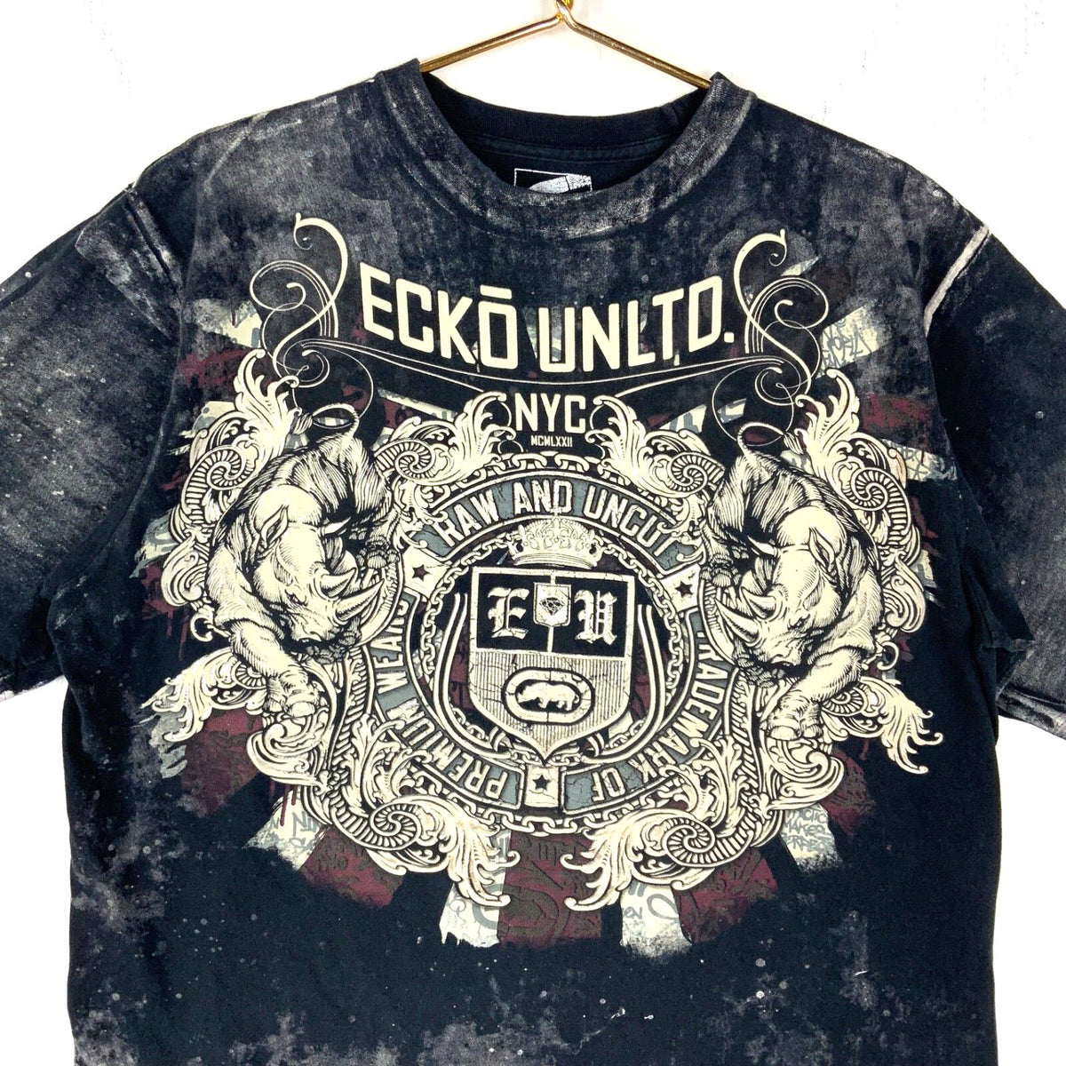 Ecko Unltd TShirt Size 2XL Black Acid Wash Double Sided Y2K Graphic Tee – Fan Favorite · Trending Graphic Apparel
