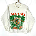 Vintage Miami Hurricanes Sweatshirt Small White Ncaa Football 80s Sweatshirt – Bold Style · Trending Graphic Apparel