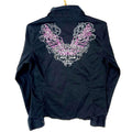 Vintage Harley Davidson Womens Shirt Large Long Sleeve Button Up Embroidered Graphic Tee – Easygoing Wear · Trending Graphic Apparel