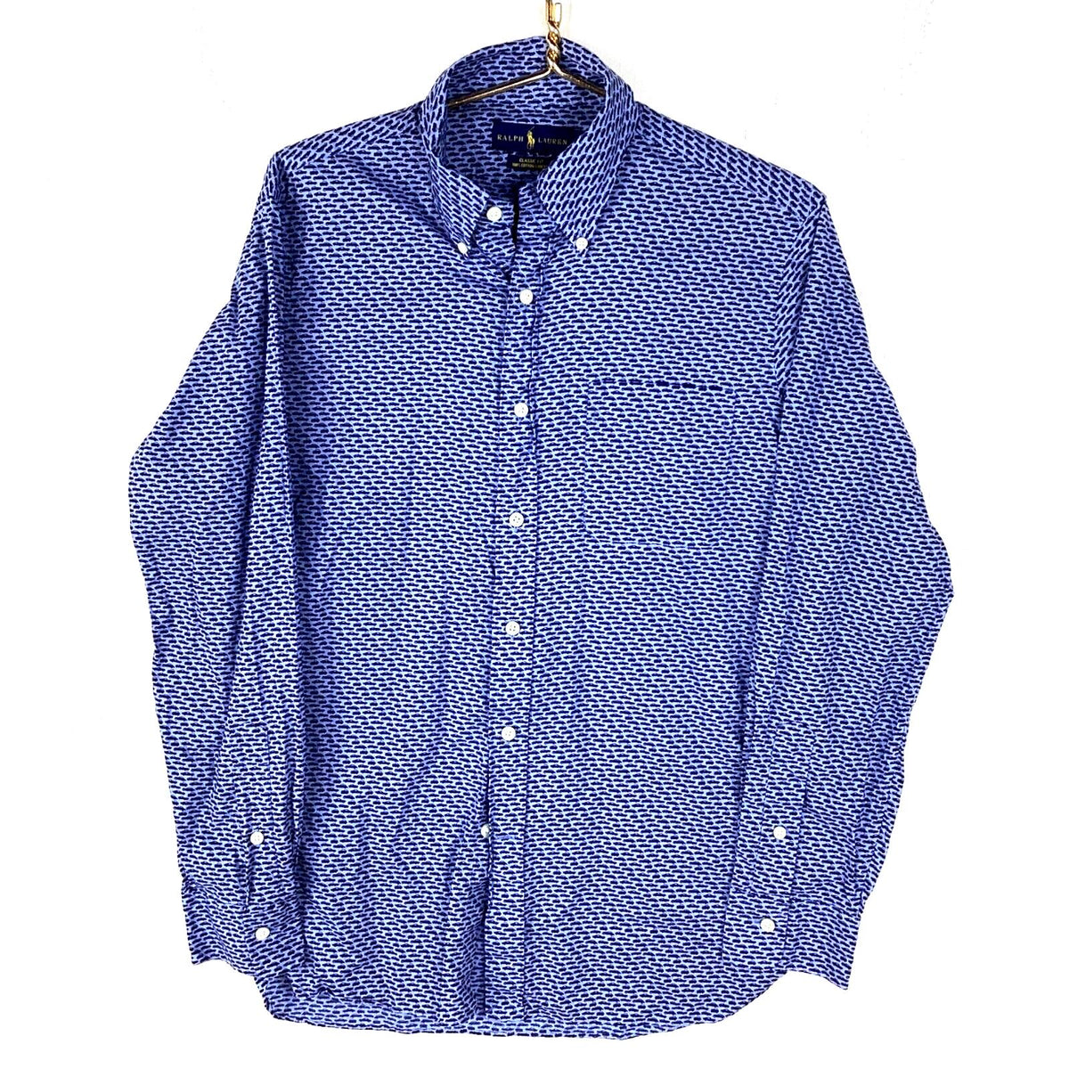 Polo Ralph Lauren Shirt Size Medium Blue Button Up Long Sleeve Car Print Graphic Tee – Premium Graphic · Top Pick For Any Outfit