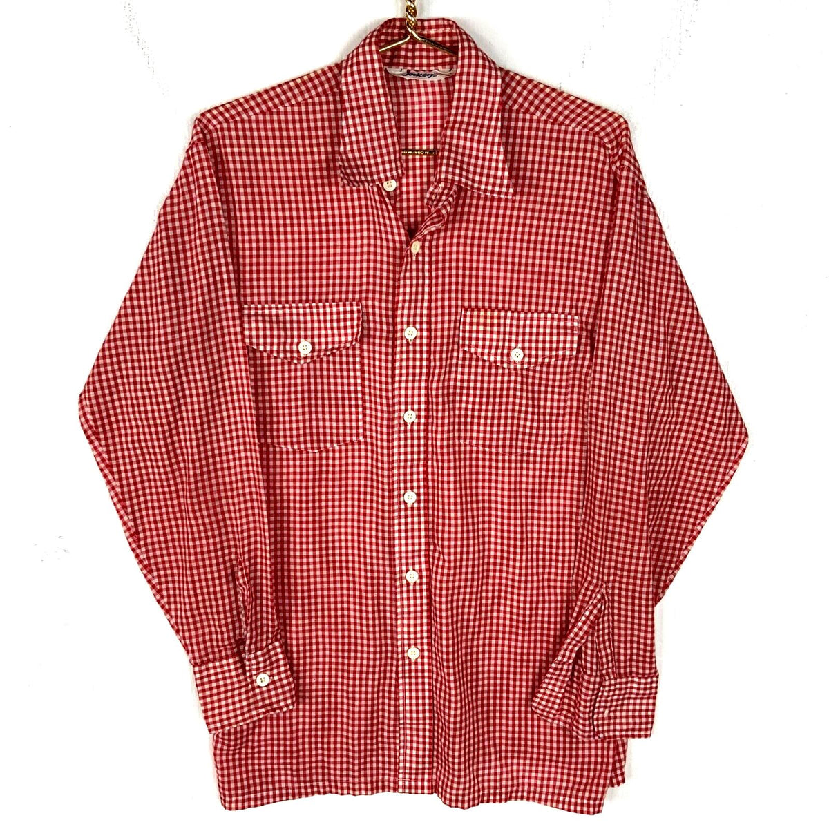 Vintage Western Shirt Large Red Long Sleeve Button Up Checkered 80s Graphic Tee – Feel-Good Design · Perfect For Daily Wear