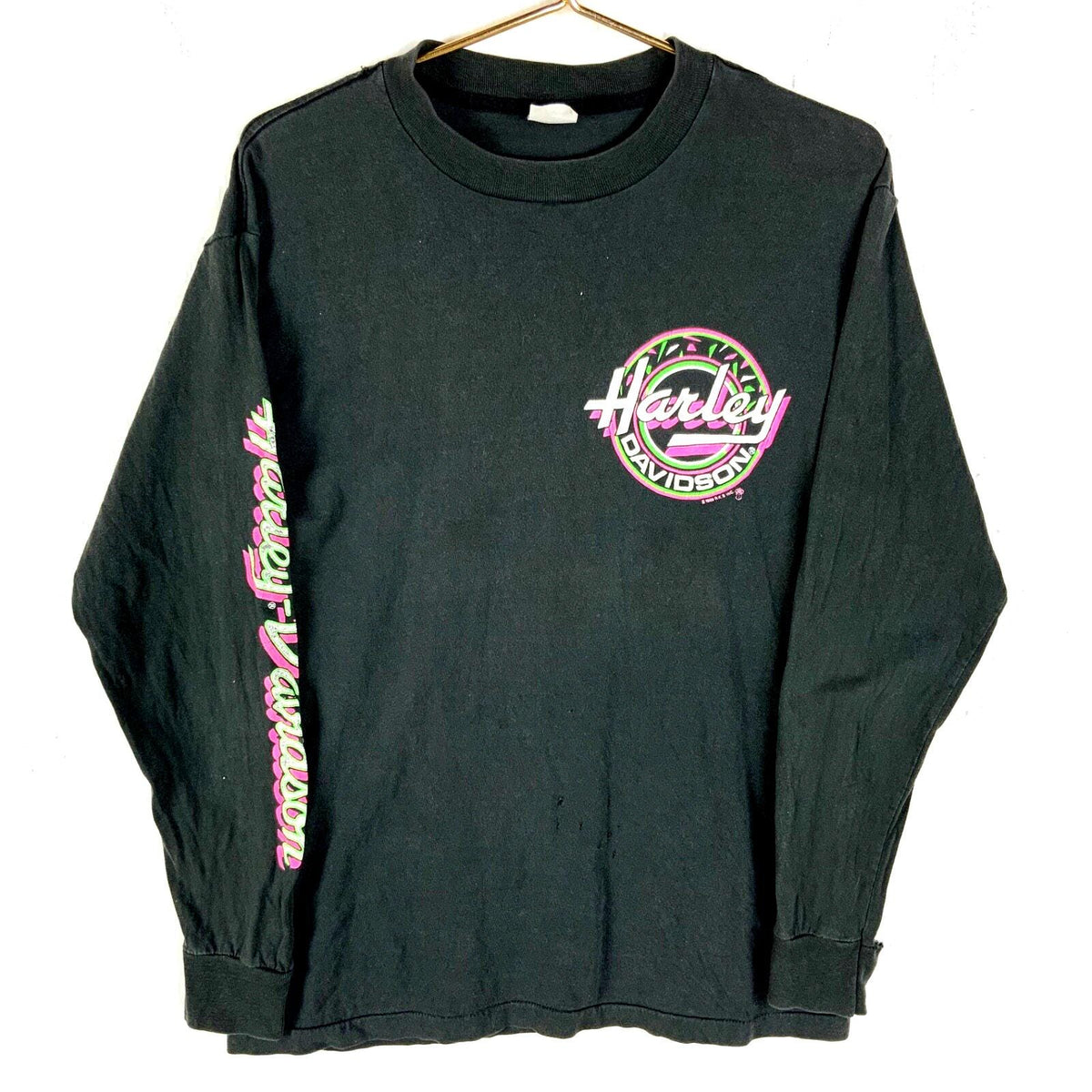 Vintage Harley Davidson TShirt Large Black Salt Lake City Long Sleeve 1989 Graphic Tee – Feel-Good Design · High-Quality Print