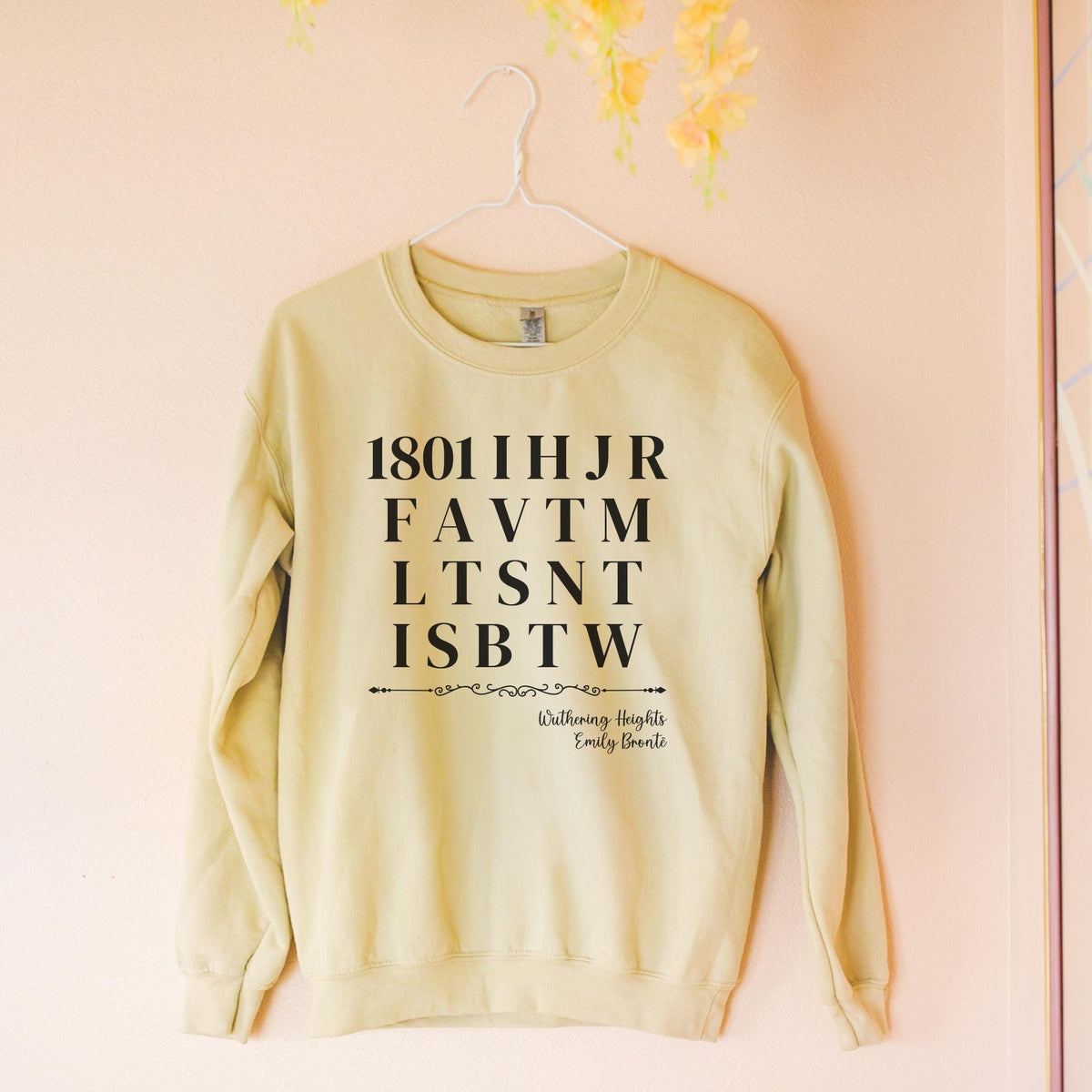 Wuthering Heights Emily Bronte Sweatshirt Classic Literature Bookworm Present Gothic English Literature Teacher Heathcliff and Catherine Sweatshirt – Aesthetic Look · Great Gift For Fans
