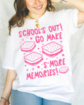 Funny Last Day of School Teacher Tee Shirt Middle School High School Teacher Who Loves S39mores or Baking Funny Saying End of School Tee Graphic Tee – Fan Favorite · High-Quality Print