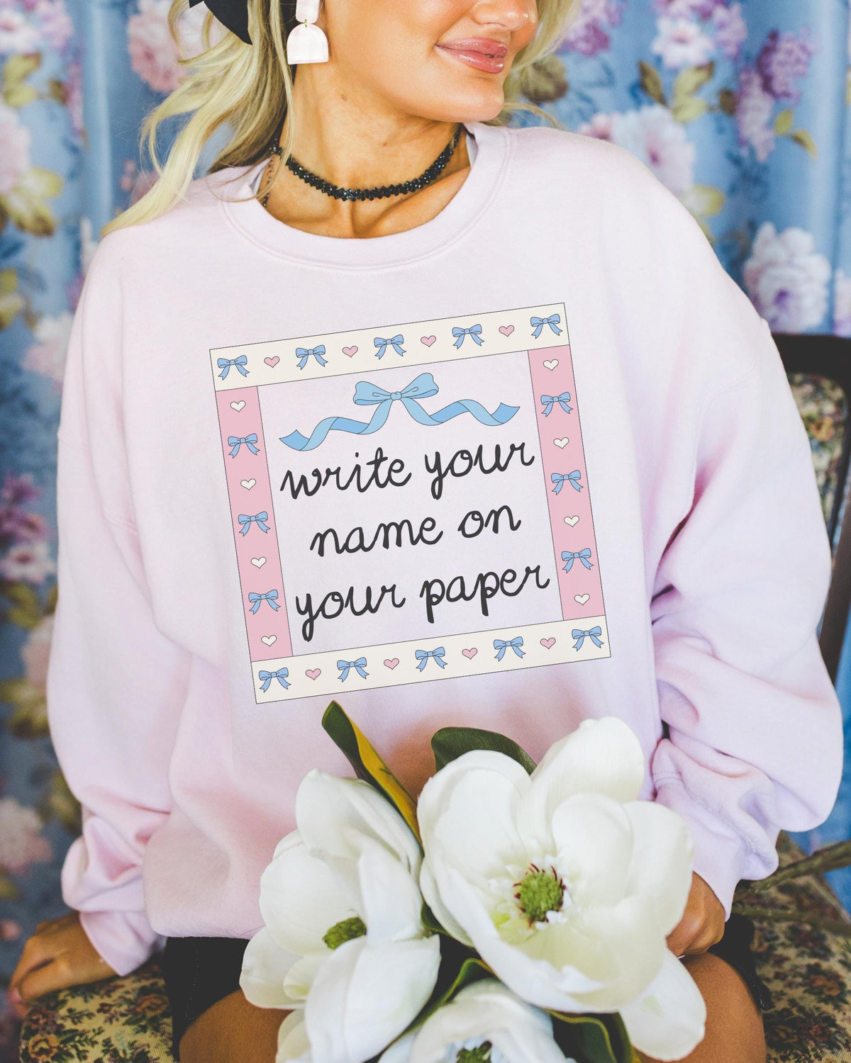 Funny Saying Teacher Sweatshirt Write Your Name on Your Paper Silly Teaching Assistant Shirt Elementary Education Major Graduation Gift Sweatshirt – Easygoing Wear · Top Pick For Any Outfit