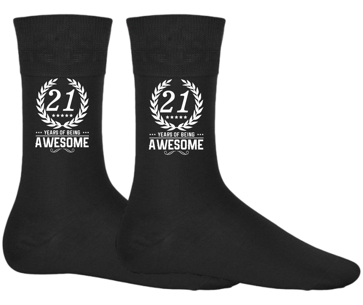 21st Birthday Socks Awesome Since 2004 Twenty One Birthday Gifts Born In 2004 Turning 21 Birthday Socks Socks For Birthday Gifts Graphic Tee – Cozy Vibes · Perfect For Daily Wear