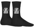 21st Birthday Socks Born in 2004 Twenty One Birthday Gifts Funny Birthday Socks 21 Years Old Gifts Birthday Gift Socks Graphic Tee – Everyday Comfort · Perfect For Daily Wear