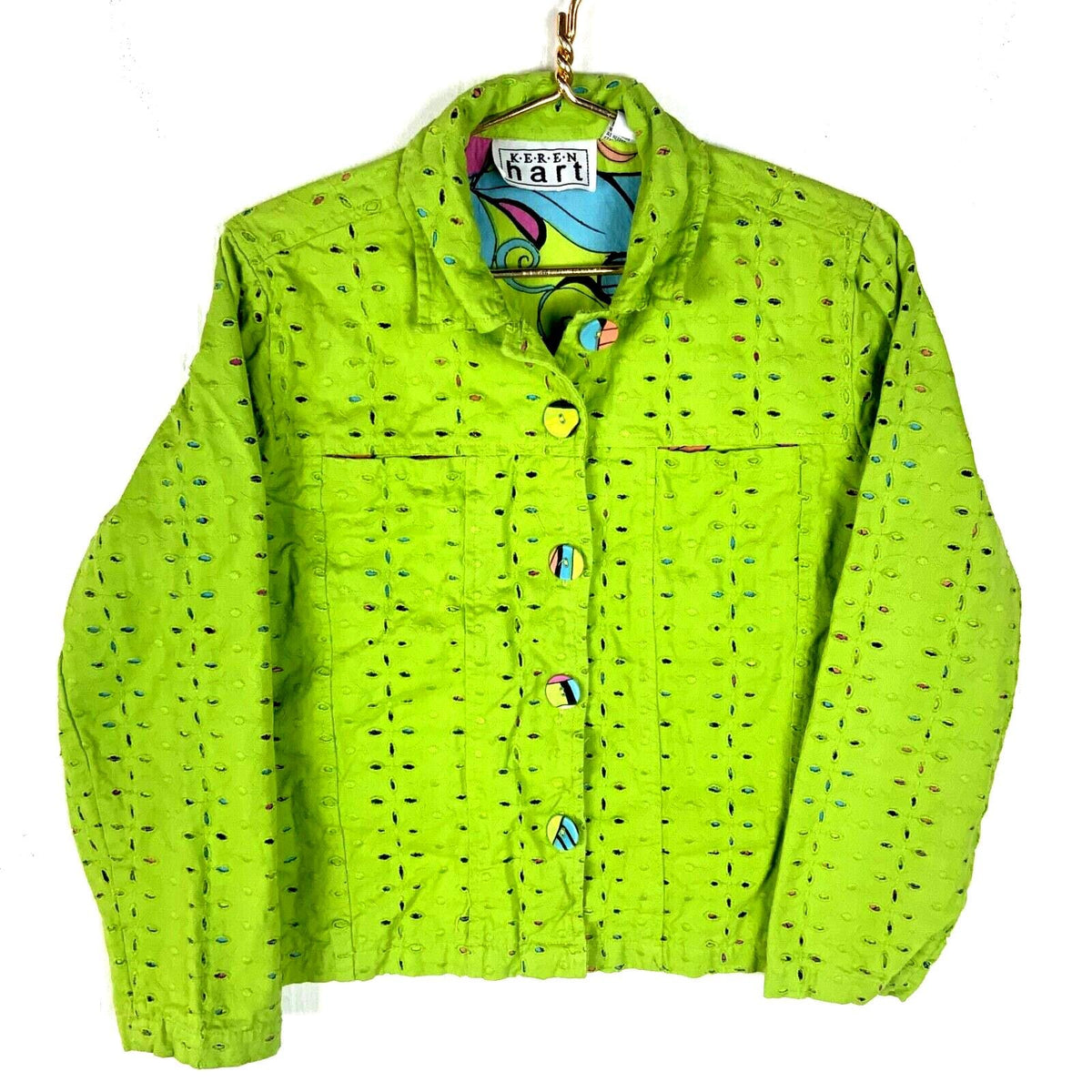 Vintage Keren Hart Women39s Blazer Jacket Medium Green Embroidered 90s Graphic Tee – Premium Graphic · Great Gift For Fans