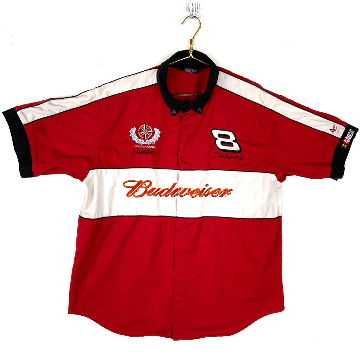 Vintage Nascar Racing Shirt XL Short Sleeve Budweiser Dale Earnhardt Jr Chase Graphic Tee – Cozy Vibes · High-Quality Print