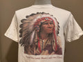 Vintage 90s Around This Camp Theres Only One Chief Native American Indian Chief Tshirt M Graphic Tee – Aesthetic Look · Trending Graphic Apparel