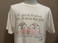 Vintage 90s Leslie Ann A Good Friend Is A Friend For Life Prisoner Cats Tshirt XL Graphic Tee – Cozy Vibes · Trending Graphic Apparel
