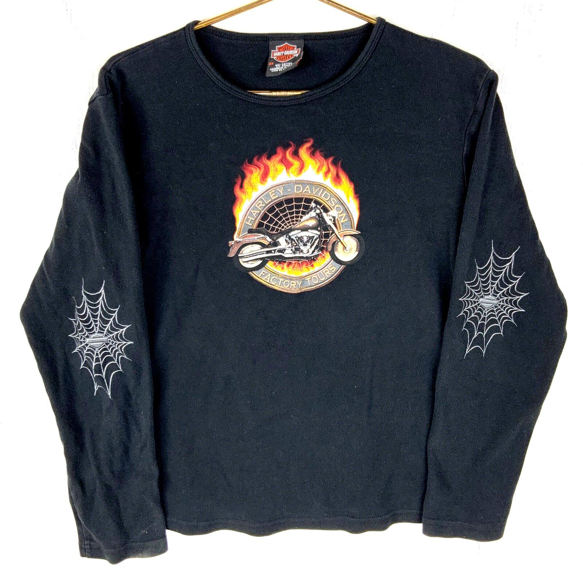 Vintage Y2K Harley Davidson Long Sleeve TShirt Womens 2X Black Graphic Tee – Premium Graphic · Top Pick For Any Outfit