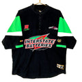 Vintage Bobby LaBonte Nascar Racing Jersey XL Black Half Zip Chase Jersey – Warm & Stylish · High-Quality Print