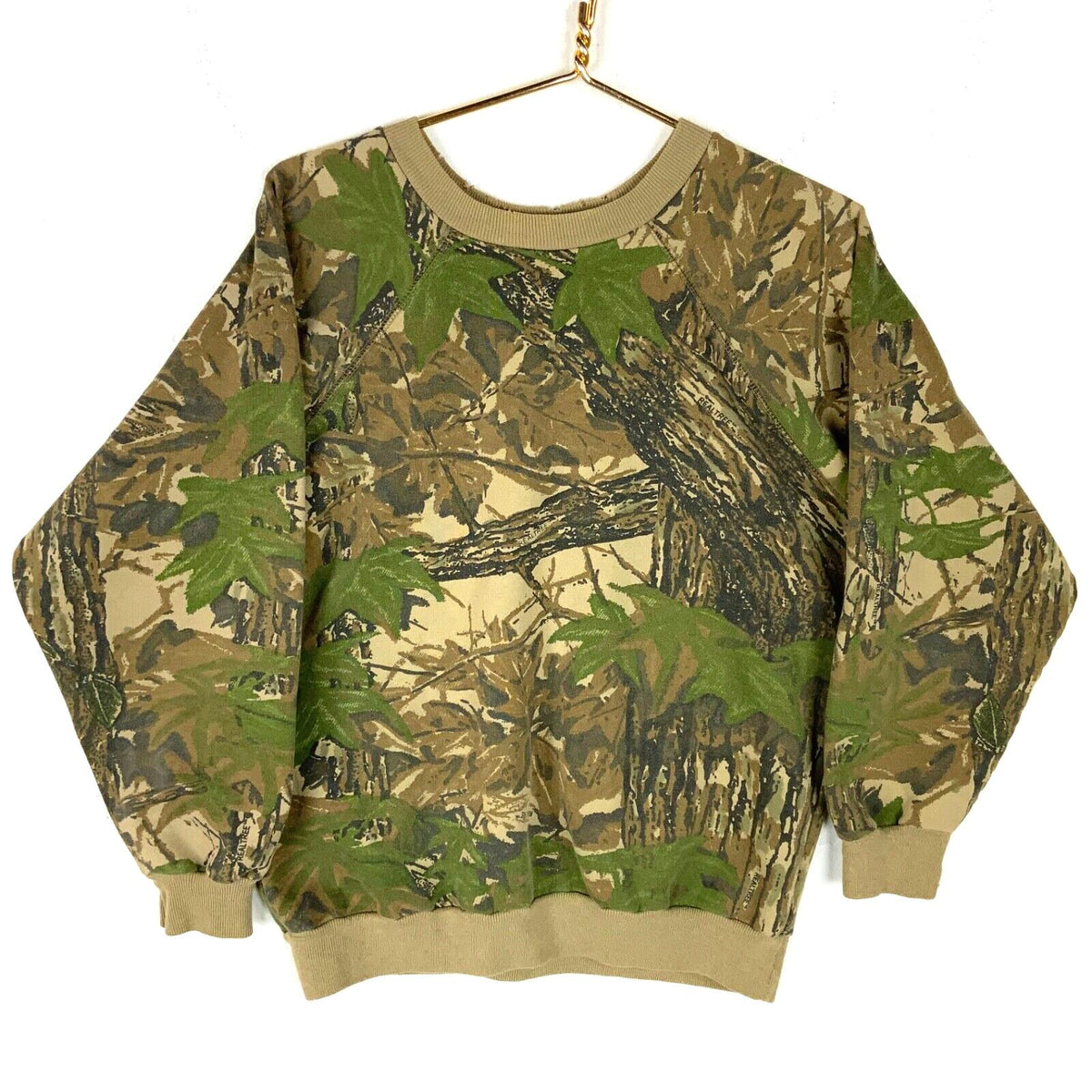Vintage 1980s Real Tree Camouflage Sweatshirt Crewneck Large Brown Made In Usa Sweatshirt – Premium Graphic · Trending Graphic Apparel