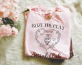 Cute Pottery Tee Shirt for Ceramic Artist Seize the Clay Social Club Shirt for Potter High School Art History Teacher Pottery Major Gift Graphic Tee – Bold Style · Great Gift For Fans