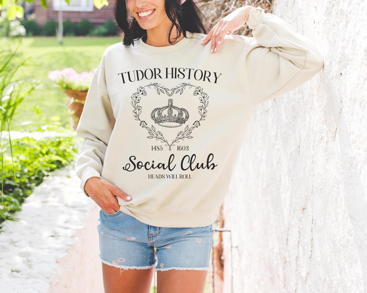 Tudor History Sweatshirt European History Shirt King Henry the 8th Lady Jane Grey Queen Elizabeth I Famous Queens History Teacher Gift Sweatshirt – Premium Graphic · Top Pick For Any Outfit