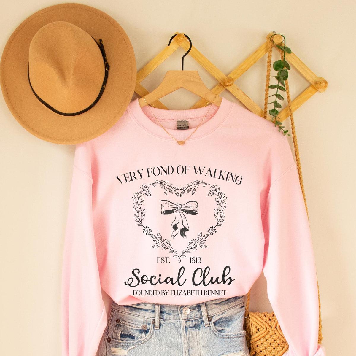 Pride and Prejudice Sweatshirt Bookworm Who Loves Elizabeth Bennet Cute Jane Austen Gift Romance Reader 19th Centry Classic Literature Sweatshirt – Feel-Good Design · Must-Have Style