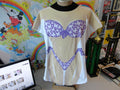 Vintage 9039s Bikini Purple Butterfly Cover Up beach AOP Hawaii T Shirt Size XL Graphic Tee – Premium Graphic · High-Quality Print