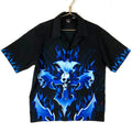 Y2K Flaming Skulls Shirt Medium Black Short Sleeve Loop Collar Dragonfly 90s Graphic Tee – Cozy Vibes · Top Pick For Any Outfit