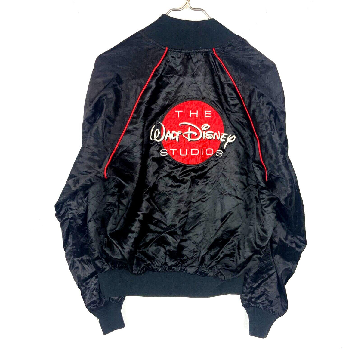Vintage 1970s Disney Satin Bomber Jacket Size Large Black Full Zip Made In Usa Graphic Tee – Soft Feel · High-Quality Print