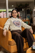 Cute Knitting or Crochet Lover Sweatshirt Mom Who Loves Yarn Funny Saying Yarn Lover Shirt with Heart Silly Mother39s Day Gift for Grandma Sweatshirt – Everyday Comfort · Perfect For Daily Wear