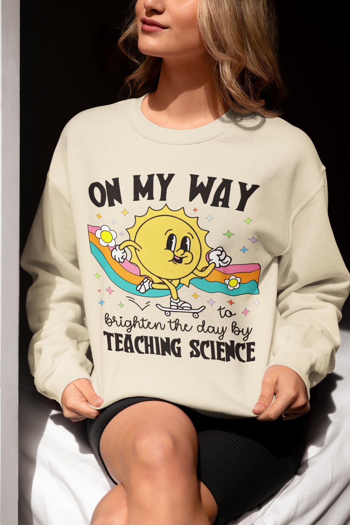 Science Teacher Sweatshirt Funny Saying Biology Teacher Shirt Chemistry Professor Middle School or High School Science Teacher Crewneck Sweatshirt – Premium Graphic · Top Pick For Any Outfit