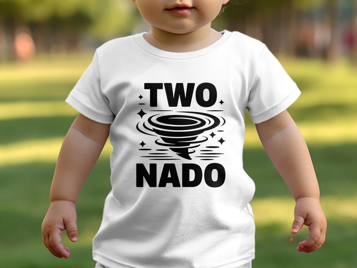 Boys 2nd Birthday T Shirt Tornado Design White T Shirt Second Birthday Boy Tee Two Nado Shirt Fun Birthday Outfit Graphic Tee – Everyday Comfort · Great Gift For Fans
