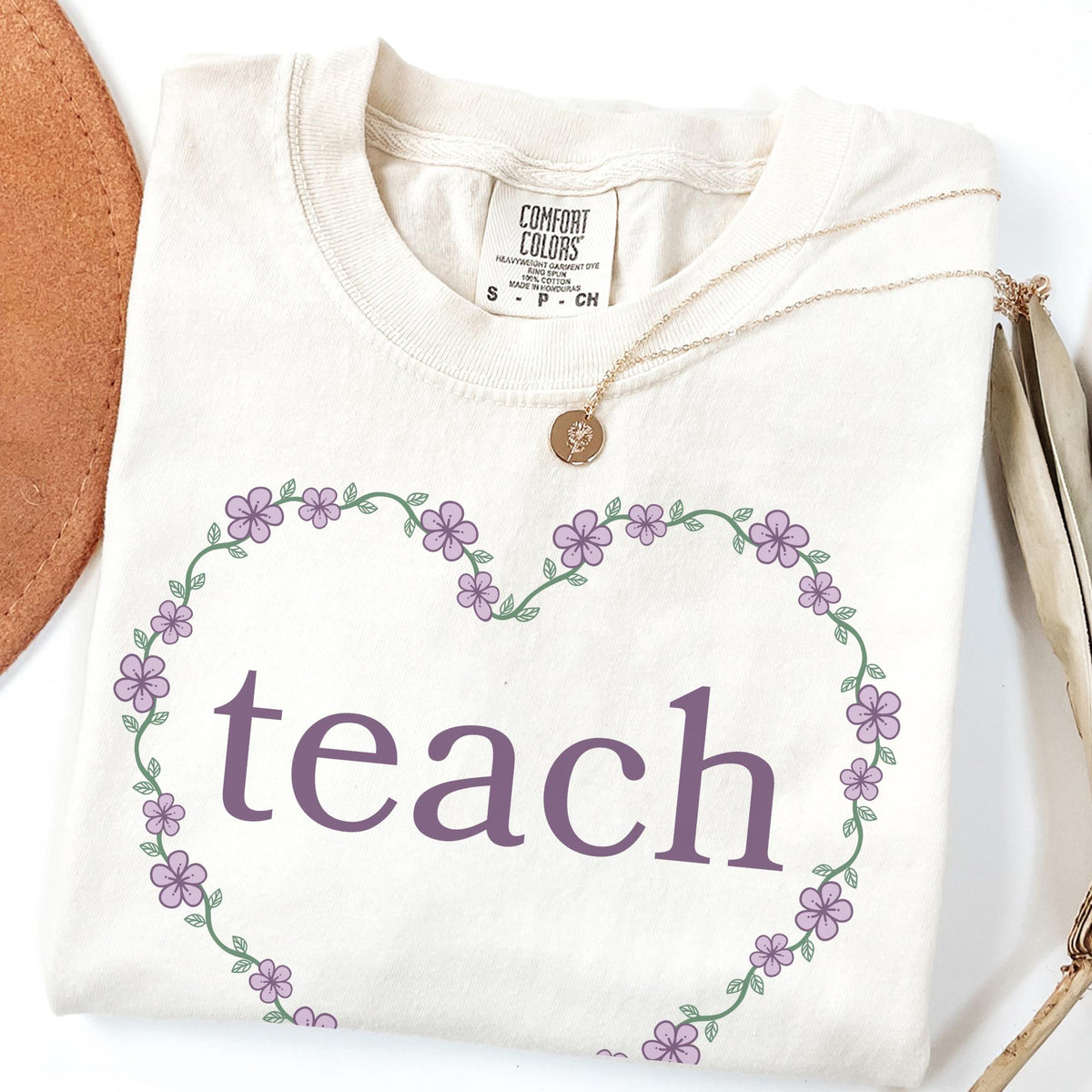 Cute Teacher Shirt with Flowers First Day of School Teacher TShirt New Teaching Job Congratulations Gift Elementary Education Major Gift Graphic Tee – Soft Feel · Perfect For Daily Wear