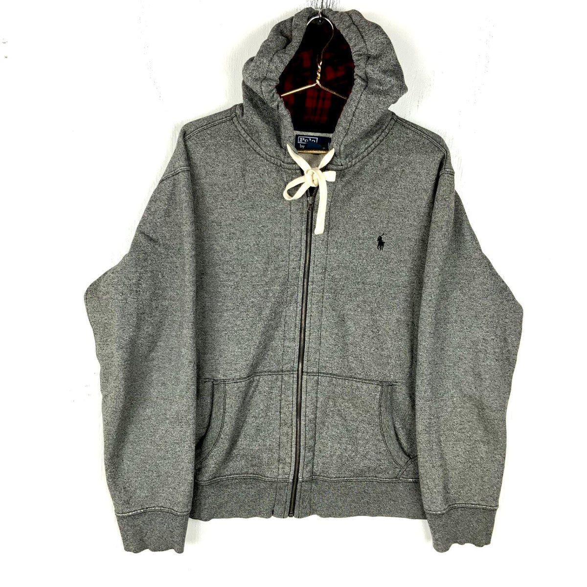 Polo Ralph Lauren Sweatshirt Hoodie Size XL Gray Full Zip Flannel Hoodie – Soft Feel · Top Pick For Any Outfit
