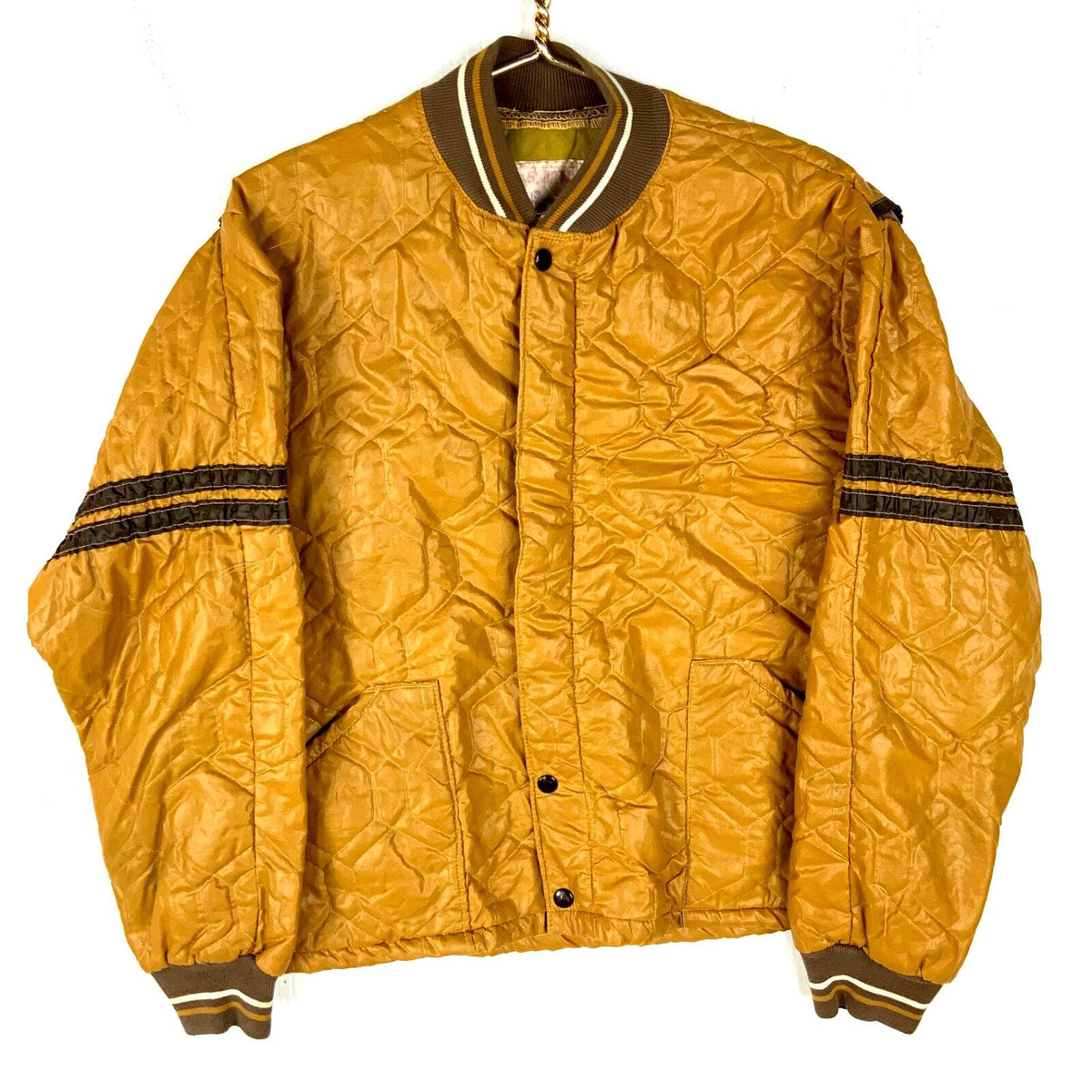 Vintage 1970s Bomber Jacket Large Yellow Full Zip Light Puffer Graphic Tee – Feel-Good Design · Trending Graphic Apparel