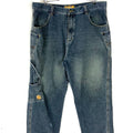 Vintage Timberland Boot Company Denim Jean 42 Dark Wash Baggy Y2K Carpenter Tote Bag – Soft Feel · Must-Have Style