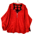 Marlboro Fleece Sweater Jacket Size 2XL Red Reversible Half Zip Graphic Tee – Soft Feel · Must-Have Style
