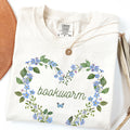 Floral Bookworm Tee Shirt for Book Lover Friend Who Loves Books Romance Reader TShirt with Butterfly Cute 90s Aesthetic Bookish Present Graphic Tee – Cozy Vibes · High-Quality Print