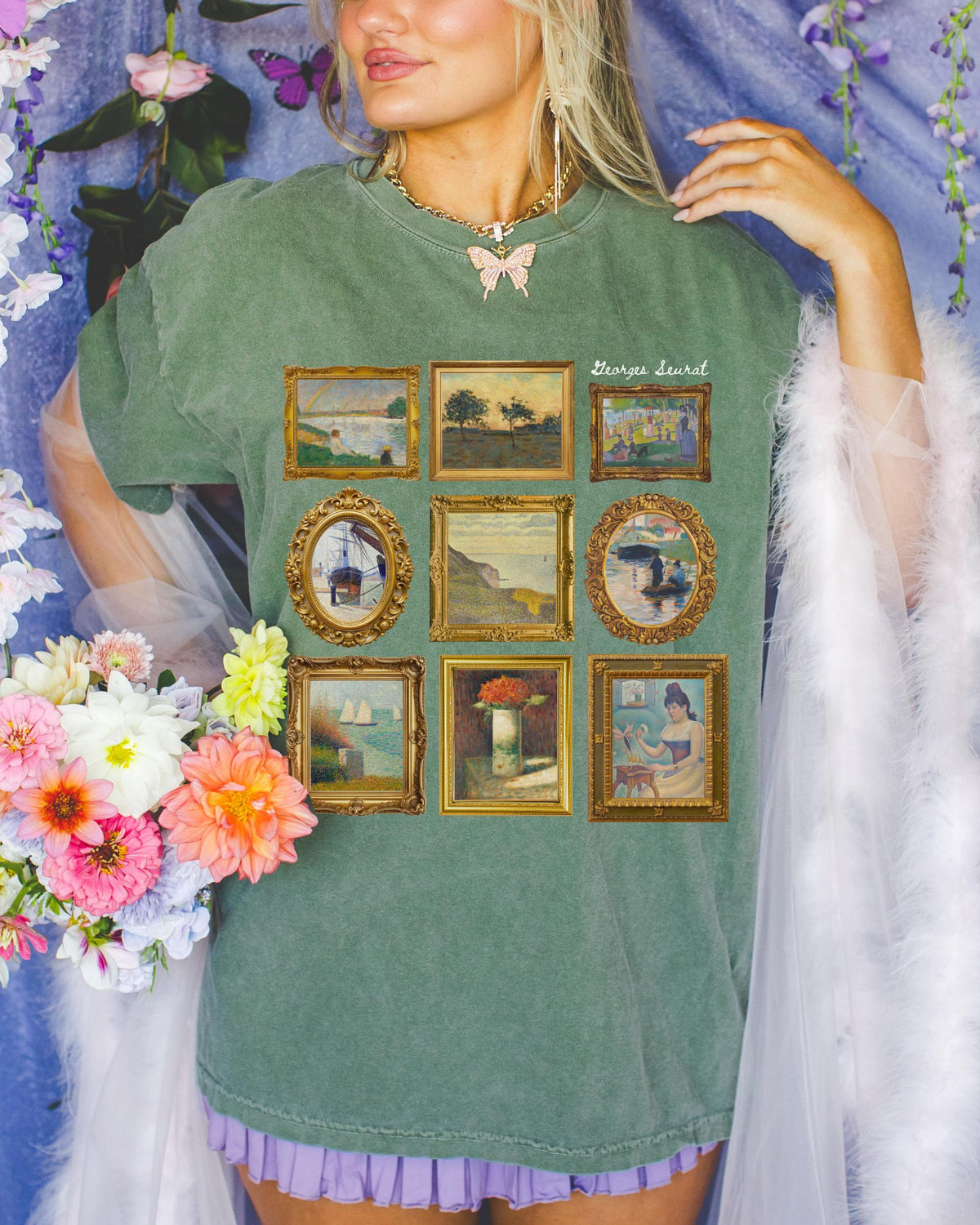 Georges Seurat Art History Tee Shirt 19th Century PostImpressionist Pointilism Art Movement French Art History Humanities Teacher Gift Graphic Tee – Easygoing Wear · Great Gift For Fans