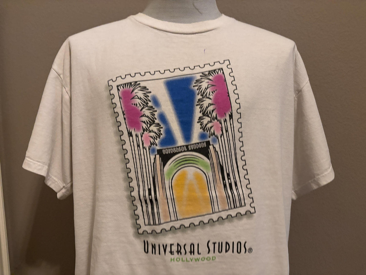 Vintage 90s Universal Studios Hollywood Los Angeles California Tshirt XL Graphic Tee – Soft Feel · Great Gift For Fans