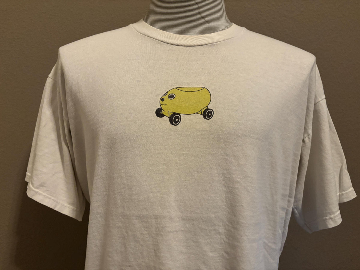 Vintage 90s Yellow Cartoon Car Animated Face Cute buggy Tshirt XL Graphic Tee – Cozy Vibes · Trending Graphic Apparel