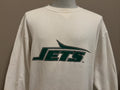 Vintage 90s New York Jets NLF Football White Crewneck Sweatshirt XL Sweatshirt – Aesthetic Look · Great Gift For Fans