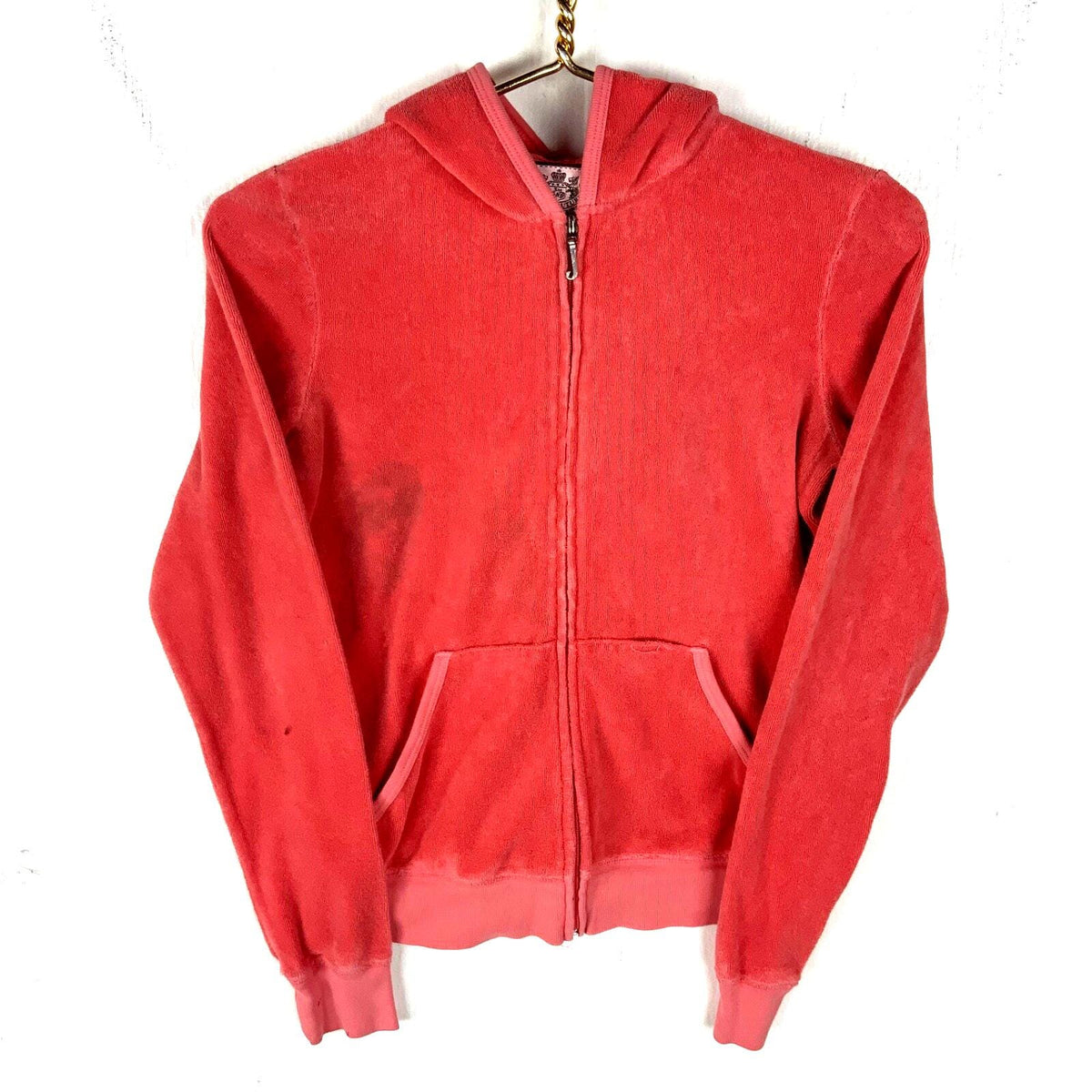 Juicy Couture Terry Cloth Women39s Sweatshirt Crewneck Medium Pink Full Zip Y2k Sweatshirt – Feel-Good Design · Trending Graphic Apparel