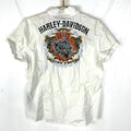 Harley Davidson Womens Shirt Large Short Sleeve Button Up Embroidered Live Free Graphic Tee – Warm & Stylish · Must-Have Style