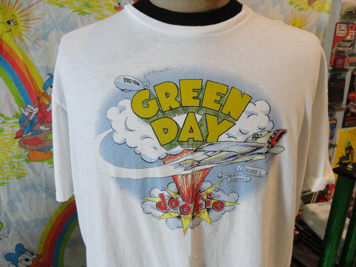 Green Day Dookie Album Cover band tee White T Shirt 2XL Graphic Tee – Warm & Stylish · High-Quality Print