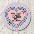 Emily Dickinson Bookish Sticker with Cute Retro Heart Gift for Bookworm Who Loves 19th Century Writers Womens History Poetry Sticker Graphic Tee – Everyday Comfort · Great Gift For Fans