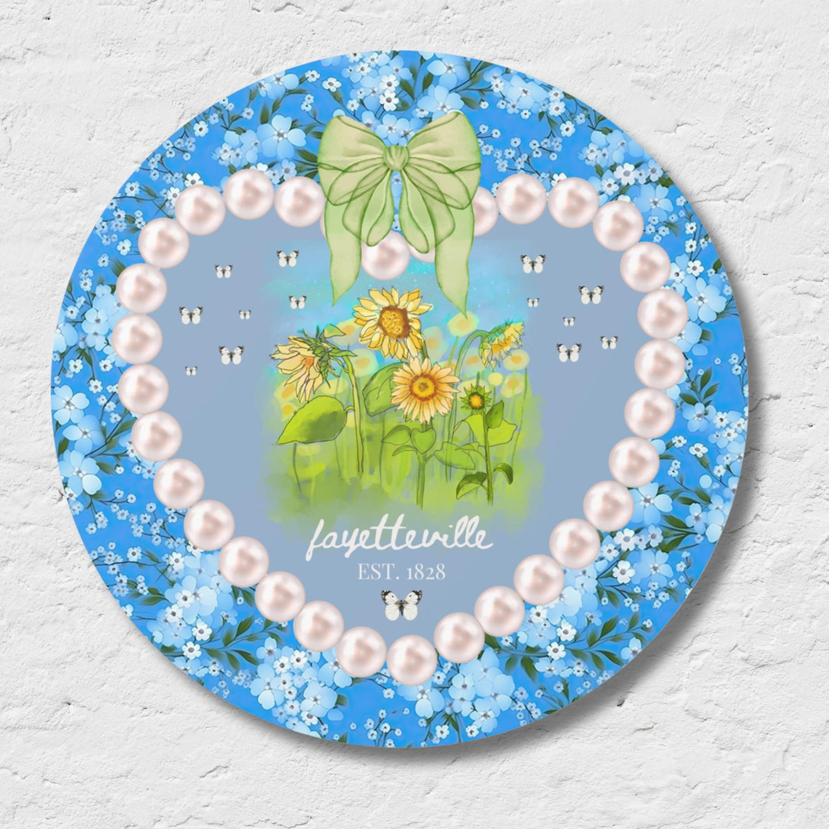 Fayetteville Arkansas Sticker for Friend Living in Northwest Arkansas Cute 1828 Northwest Arkansas Butterly Lover Sticker with Sunflowers Graphic Tee – Feel-Good Design · Trending Graphic Apparel