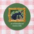 Overstimulated Moms Club Sticker Funny Saying Mother39s Day Gift New Mama or Mom of Twins Sticker Cute Bookish Gift Ramon Casas Painting Graphic Tee – Soft Feel · Perfect For Daily Wear