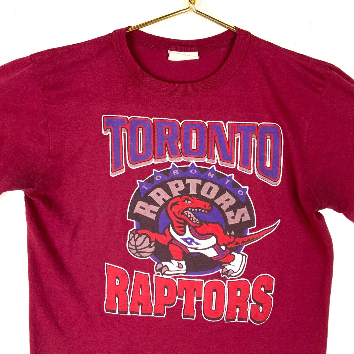 Vintage Toronto Raptors Tshirt Small Red Single Stitch 1994 Nba Distressed 90s Graphic Tee – Cozy Vibes · Must-Have Style