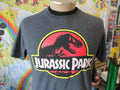 Jurassic Park Gray T Shirt M Graphic Tee – Premium Graphic · High-Quality Print
