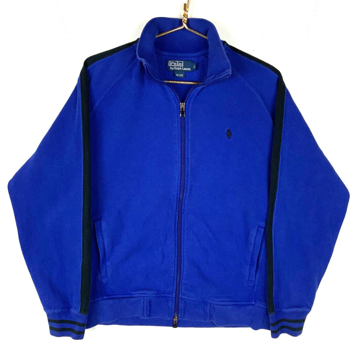 Vintage Polo By Ralph Lauren Track Sweatshirt Jacket Size Large Blue Full Zip Sweatshirt – Soft Feel · Trending Graphic Apparel