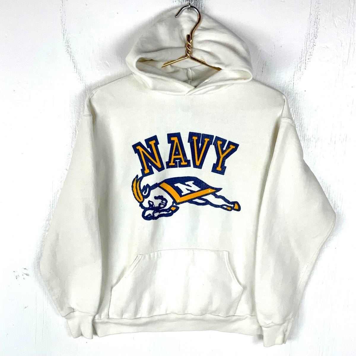 Vintage Us Navy Midshipmen Russell Sweatshirt Hoodie Large Made In Usa Ncaa 90s Hoodie – Bold Style · Great Gift For Fans