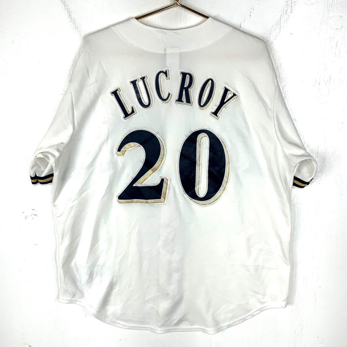 Vintage Milwaukee Brewers Jersey XL Majestic Jonathan Lucroy White Mlb Jersey – Soft Feel · Perfect For Daily Wear