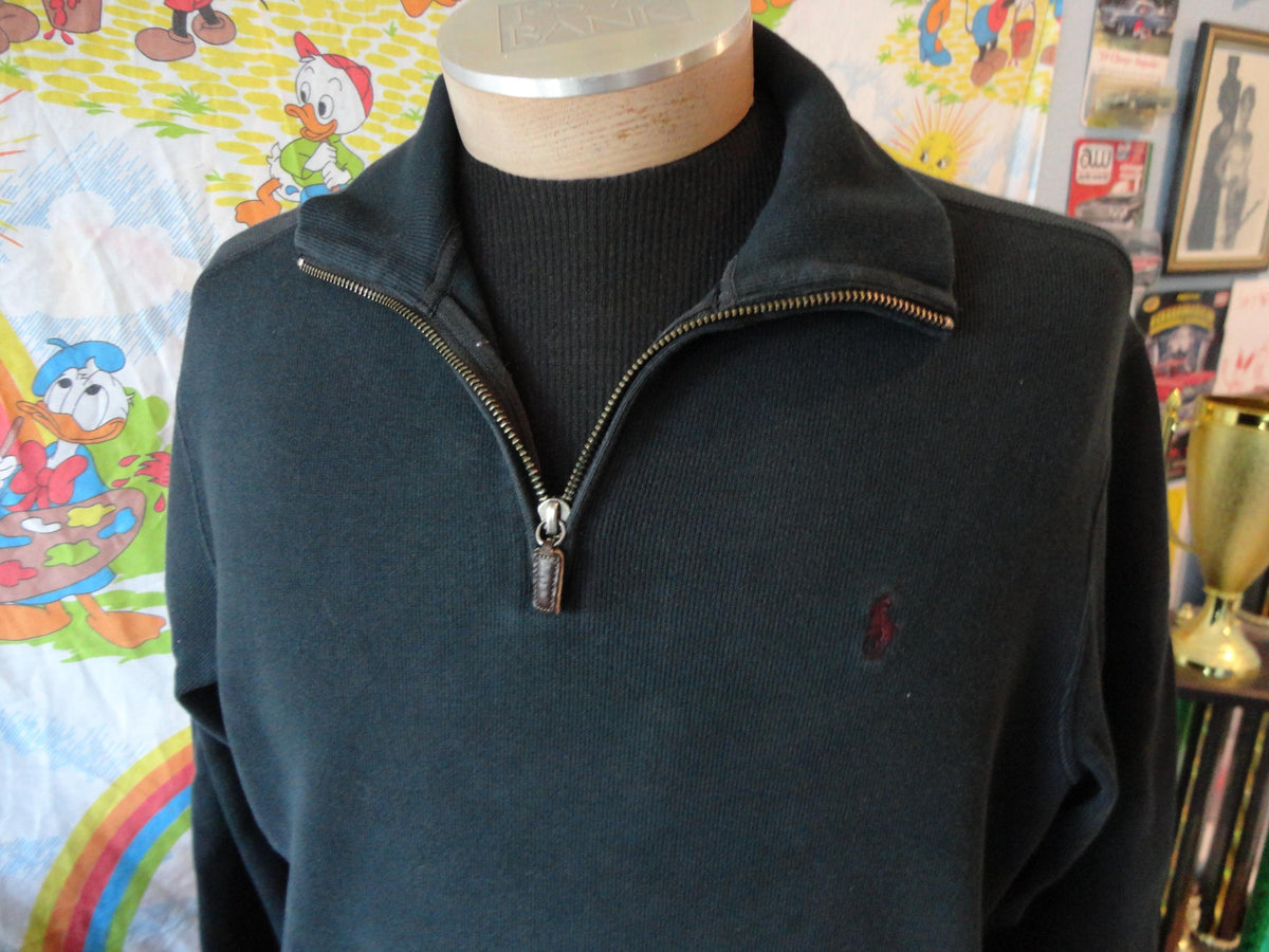 Vintage Y2K Ralph Lauren Polo Black Long Sleeve Pullover Shirt Size L Graphic Tee – Aesthetic Look · High-Quality Print