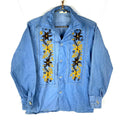 Vintage Denim Western Shirt Medium Blue Long Sleeve Button Up Embroidered Graphic Tee – Cozy Vibes · Great Gift For Fans